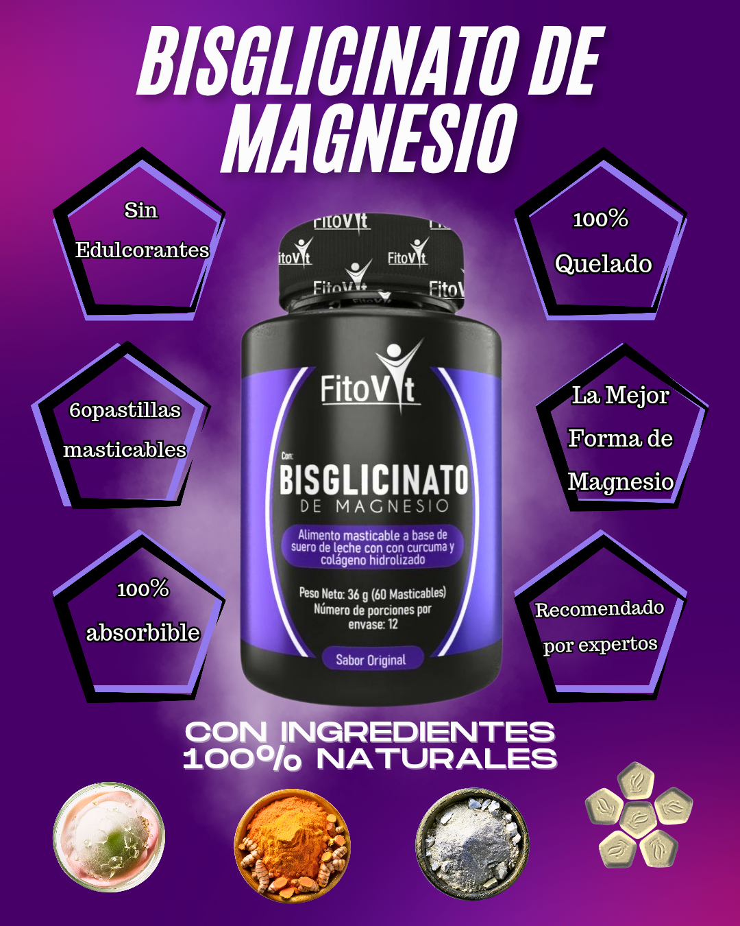 BISGLICINATO DE MAGNESIO X60 UND FITOVIT