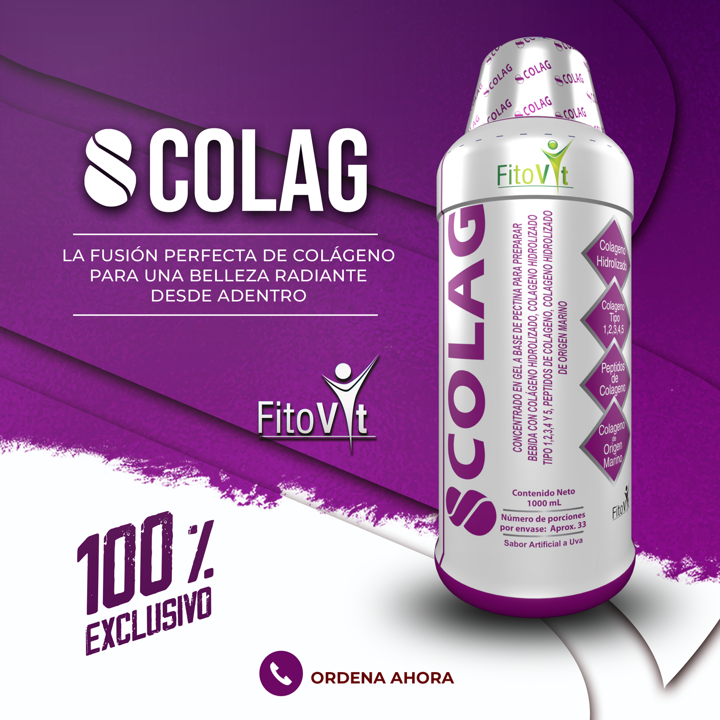 8 COLAGENOS X1.000 ML FITOVIT